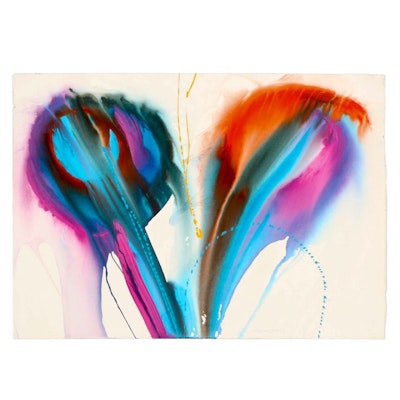 Acrylic and Watercolor on Paper "Form/Arizona" Acrylic and Watercolor on Paper "Form/Arizona"