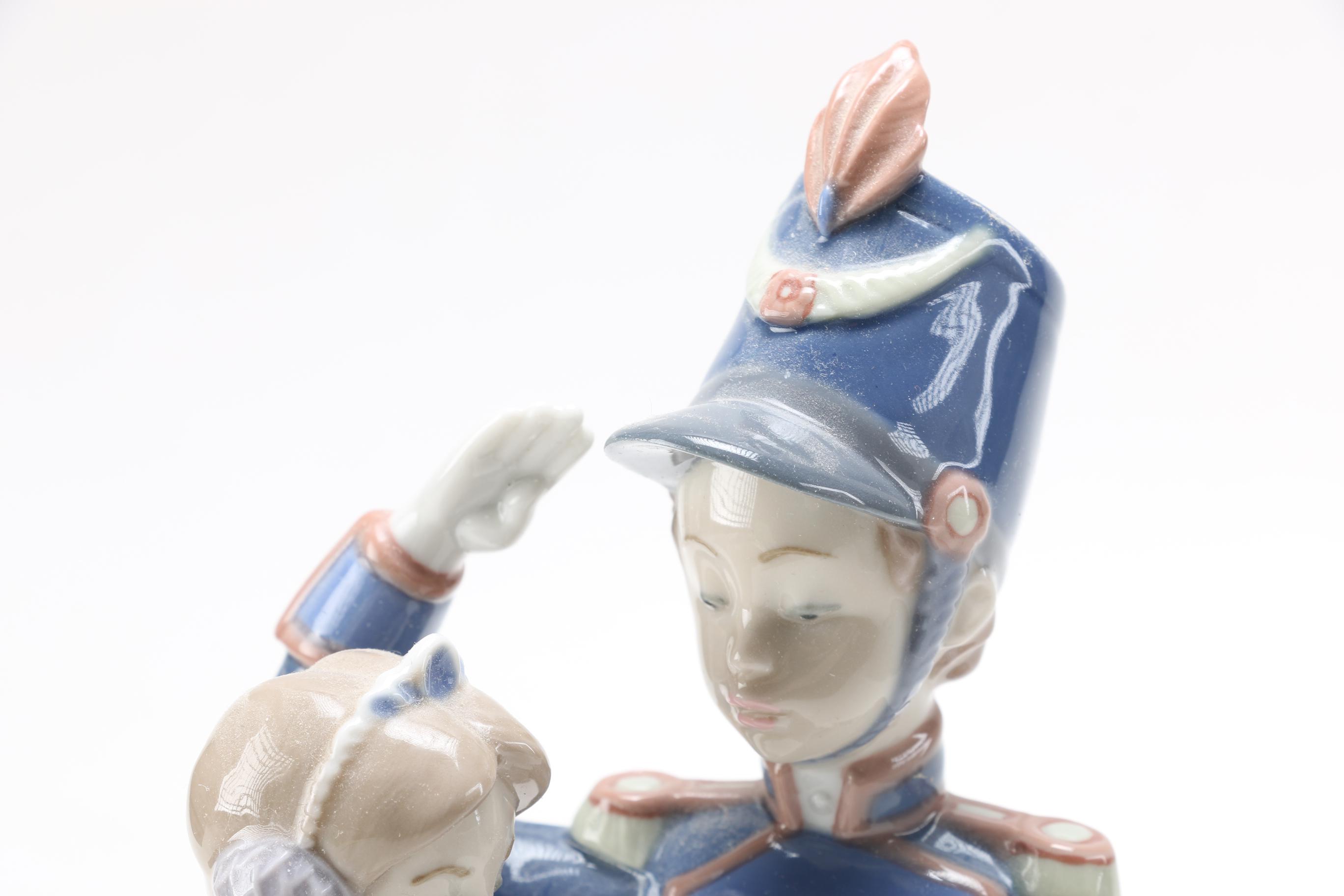 1992 Lladro Toy Soldier and Ballerina Figurine | EBTH