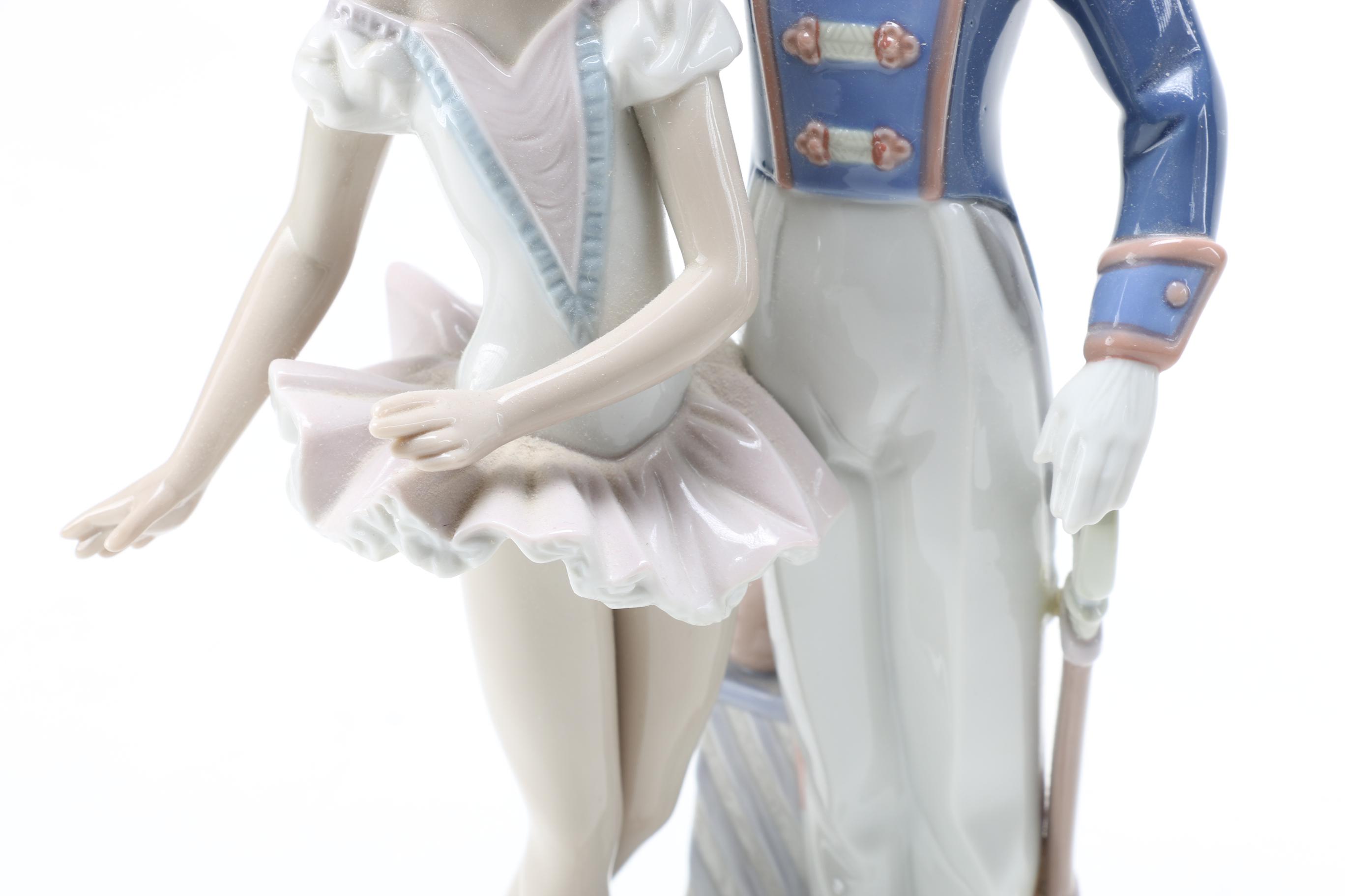 1992 Lladro Toy Soldier and Ballerina Figurine | EBTH