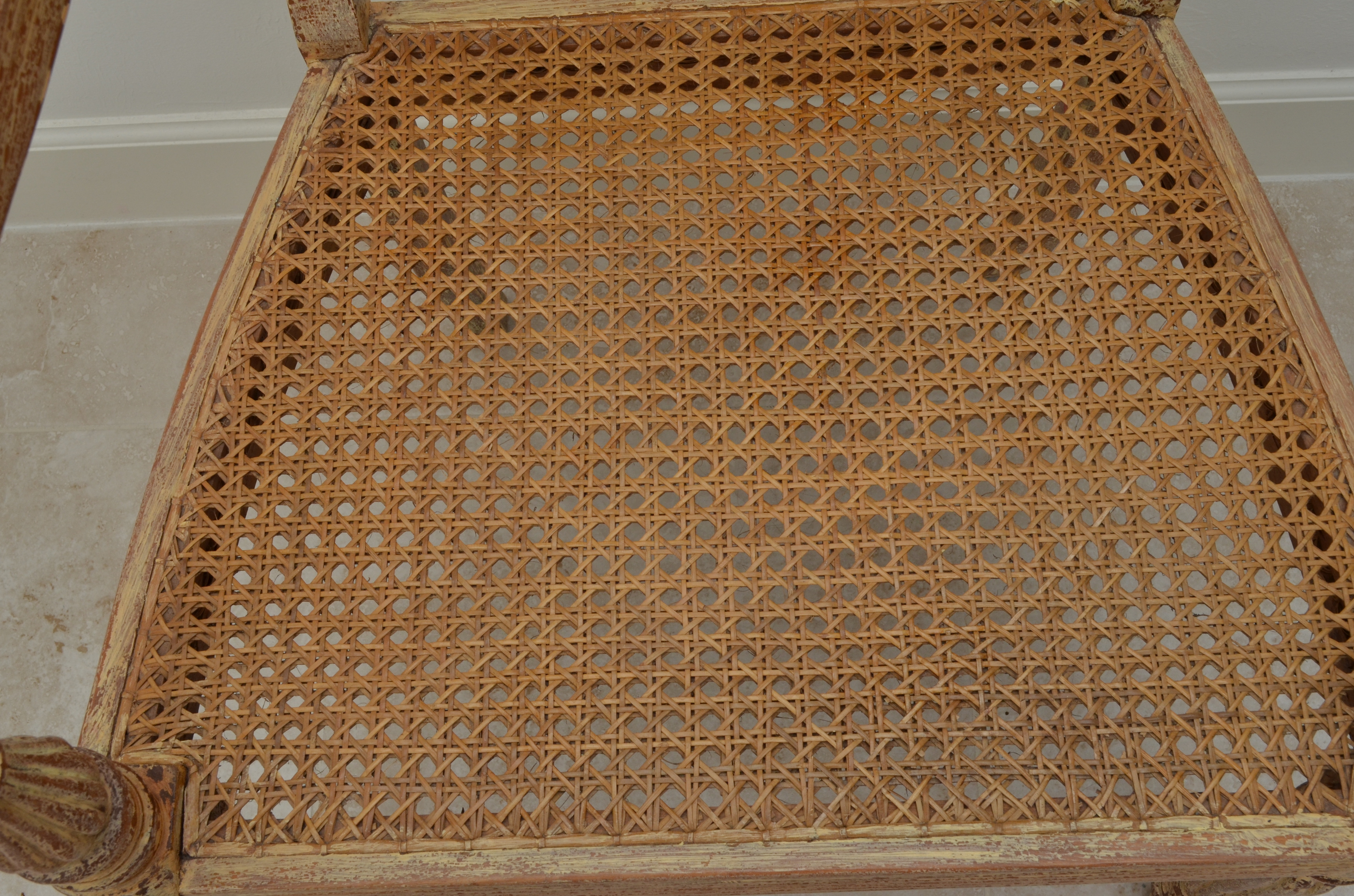 Regency Style Painted Cane Seat Chair EBTH