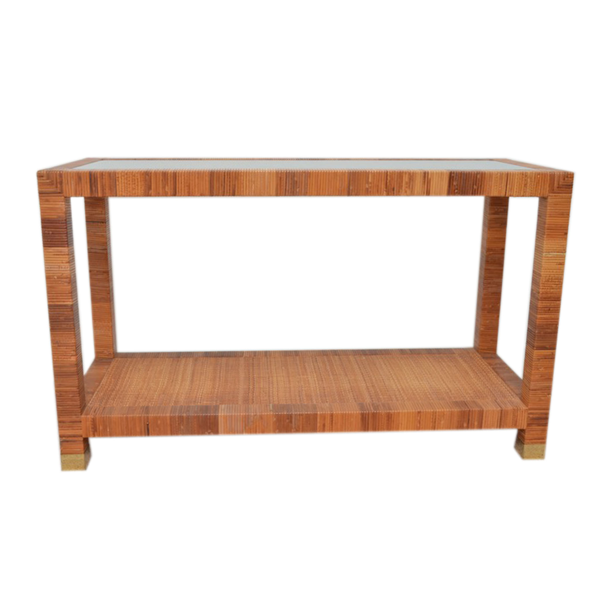 Rattan and Wicker Entry Table EBTH