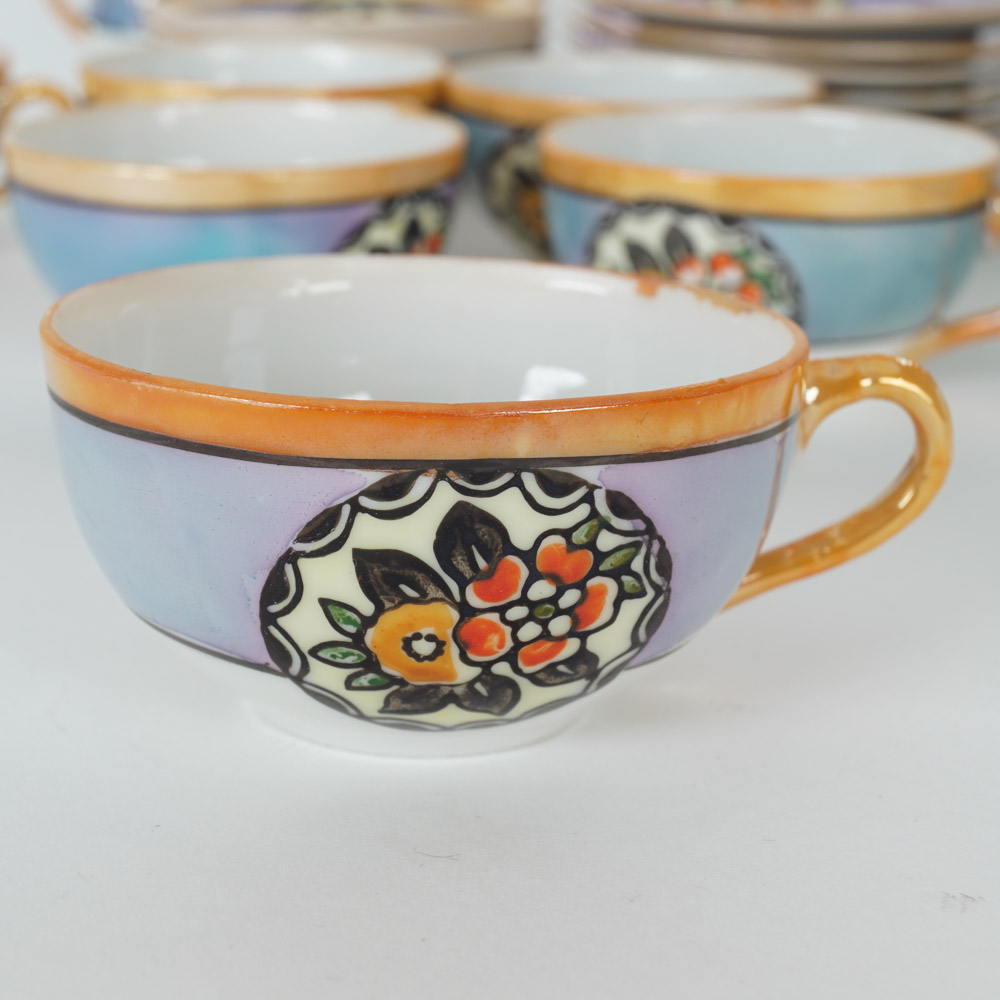 Variety of Japanese Teacups and Saucers EBTH