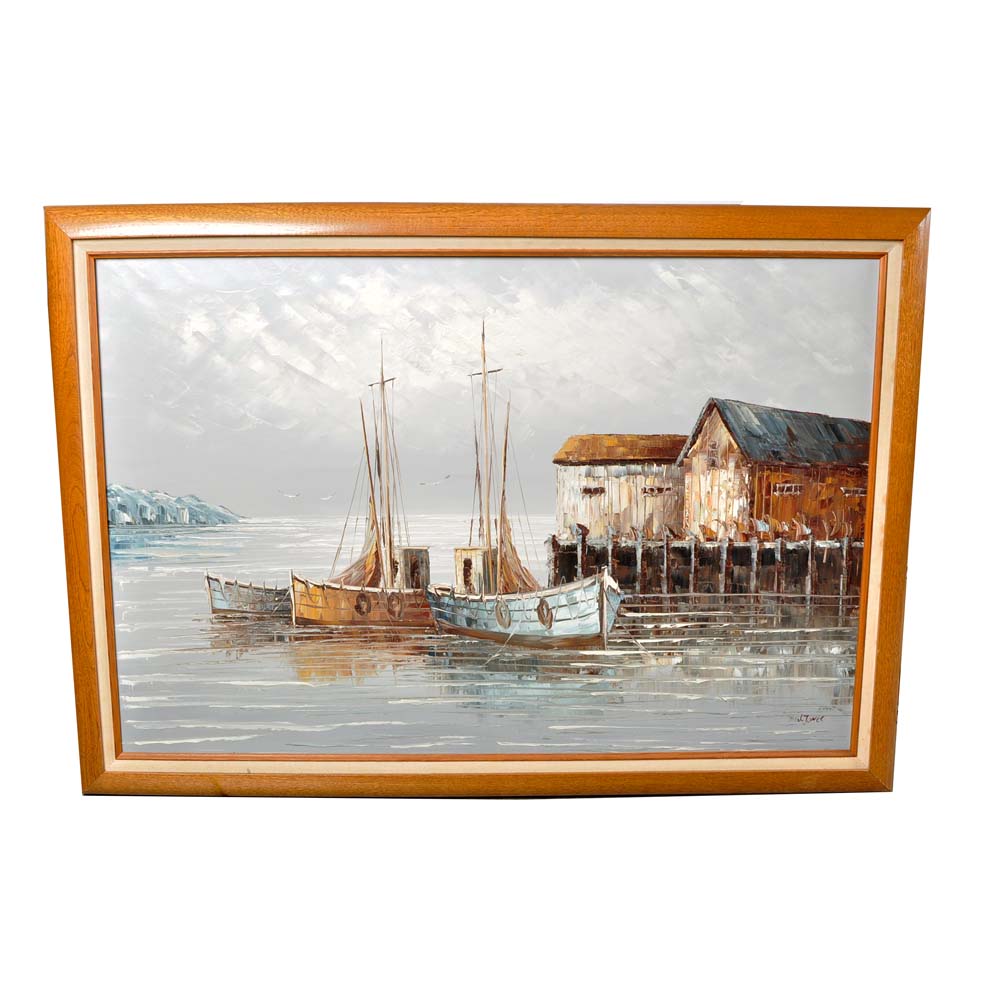 W. Jones Vintage Oil Paintings on Canvas EBTH