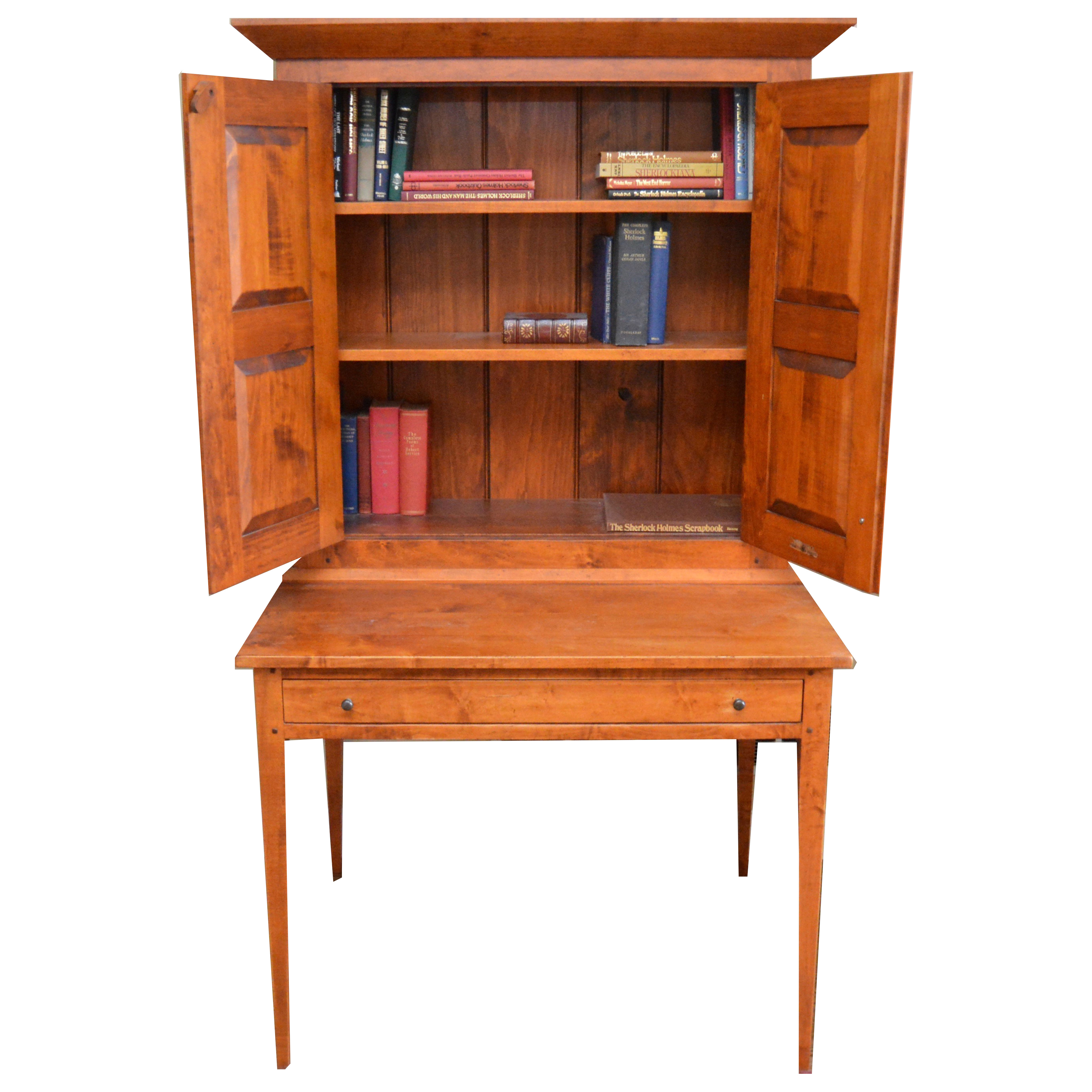 Shaker Style Cherry Writing Desk By Paul Thomas Designs Ebth