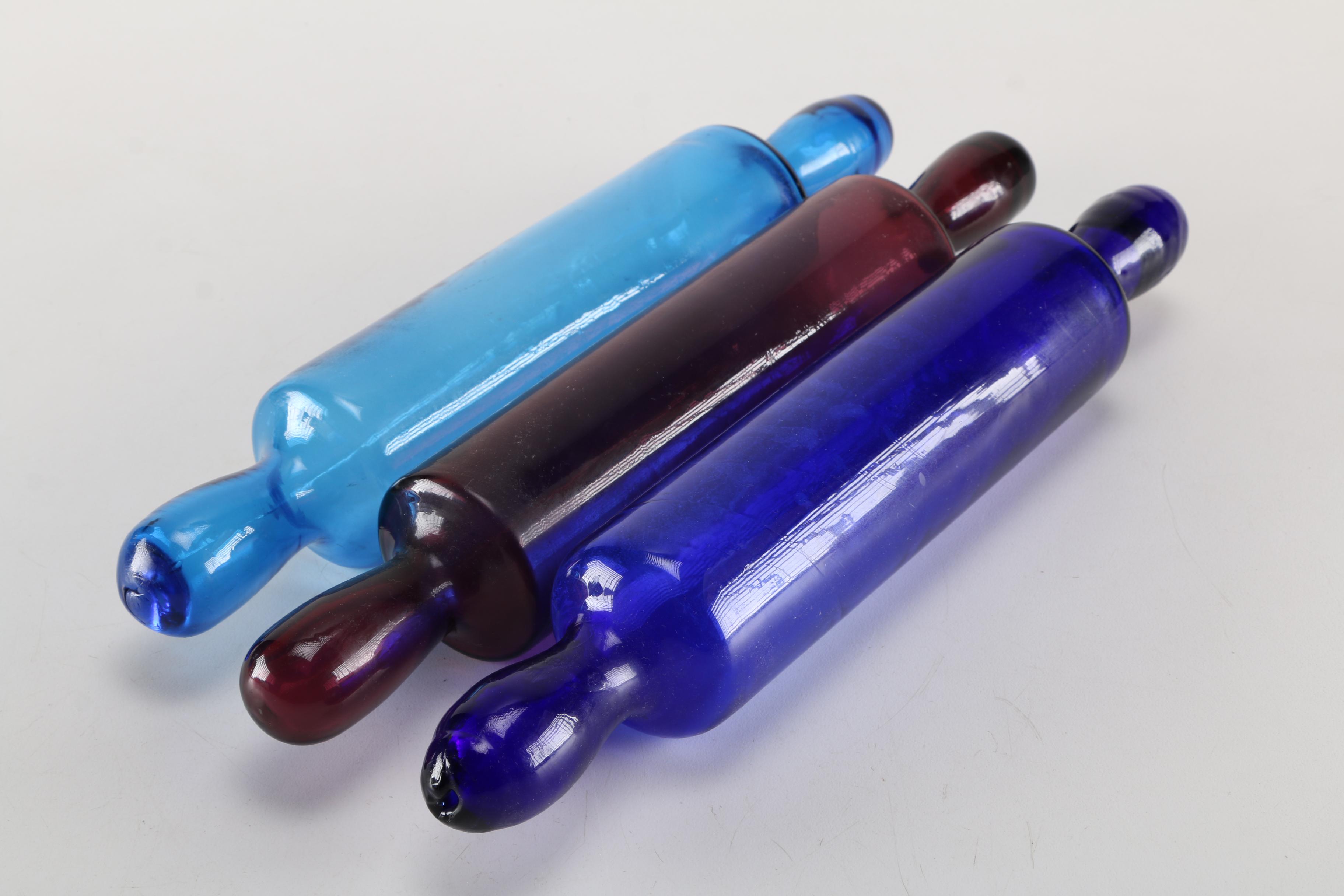 Vintage Glass Rolling Pins EBTH