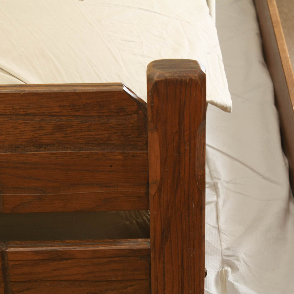 Vintage Brandt Ranch Oak Twin Trundle Bed EBTH