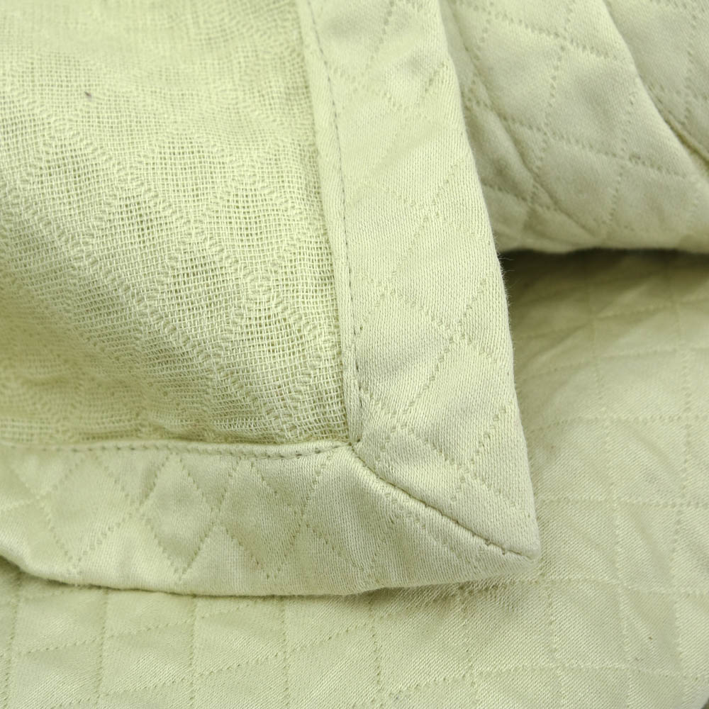 Restoration Hardware Lime Green Diamond Quilted Coverlet and Shams EBTH