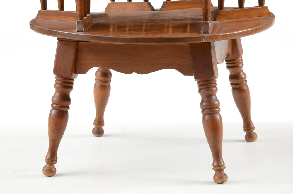 Ethan Allen Baumritter TwoTiered Rotating End Table EBTH