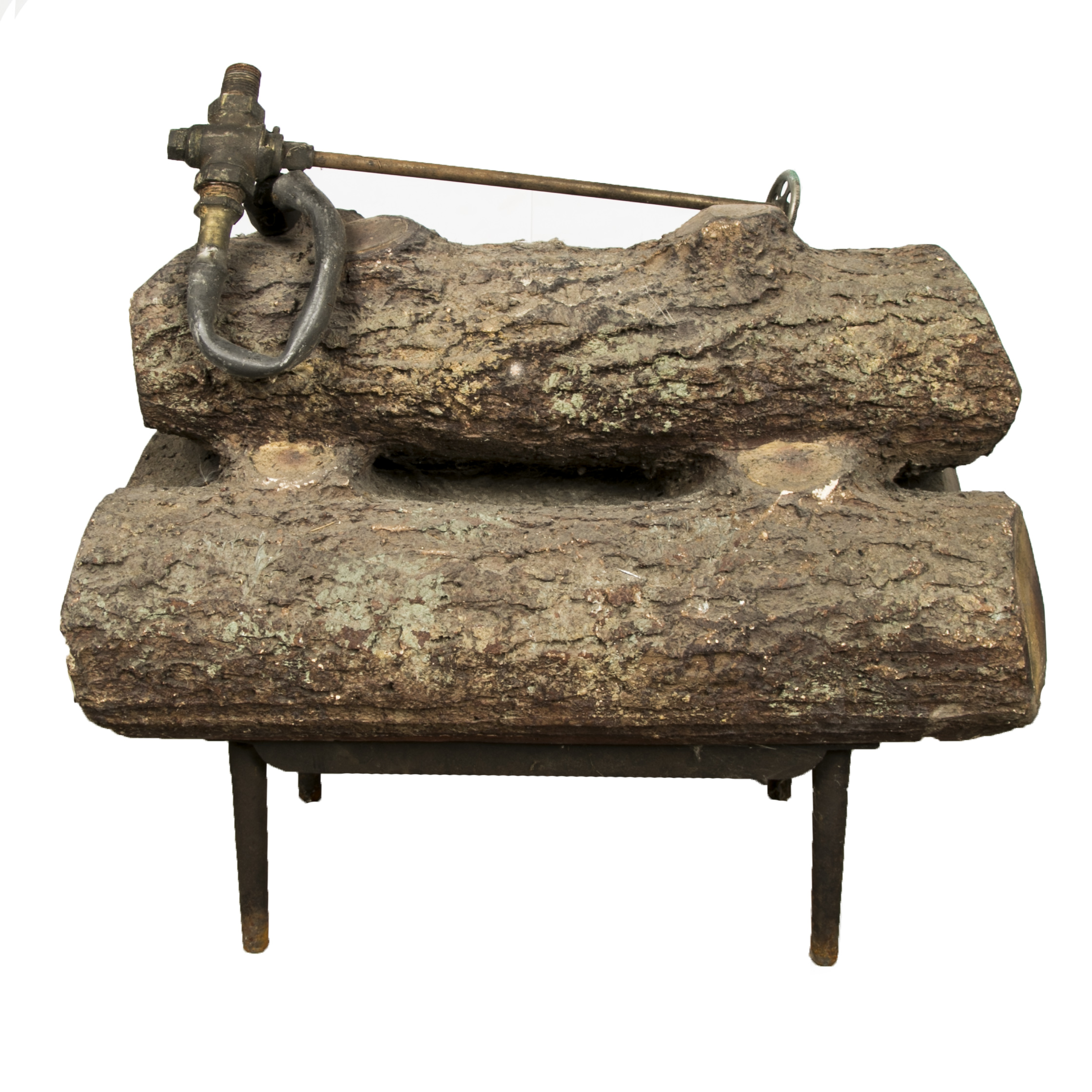Antique Wc Gas Fireplace Logs Ebth