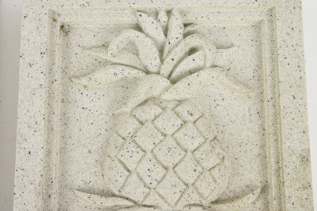 Pineapple Motif Cast Stone Medallions by Pineapple Grove Designs EBTH