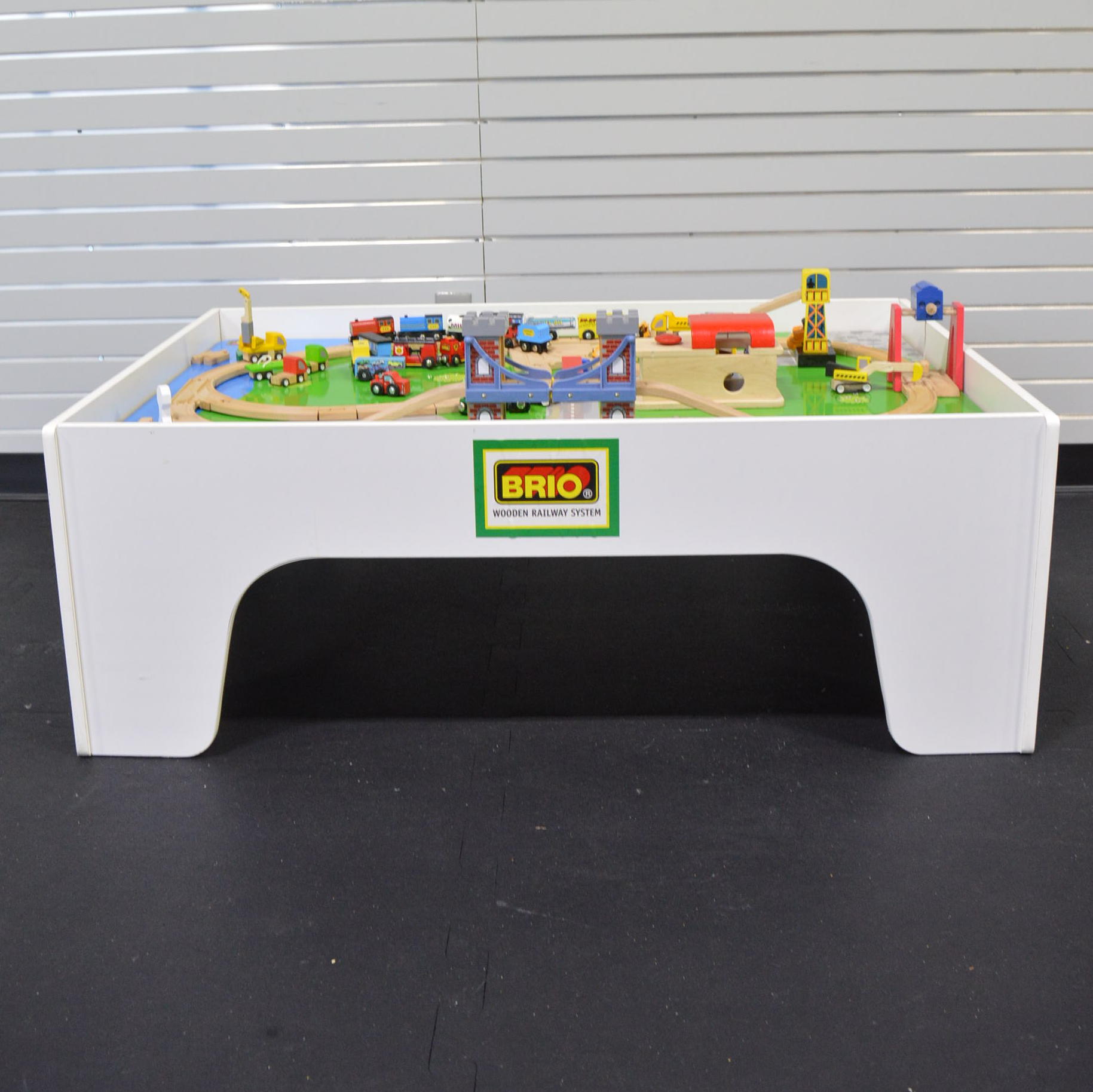 brio wooden railway system table