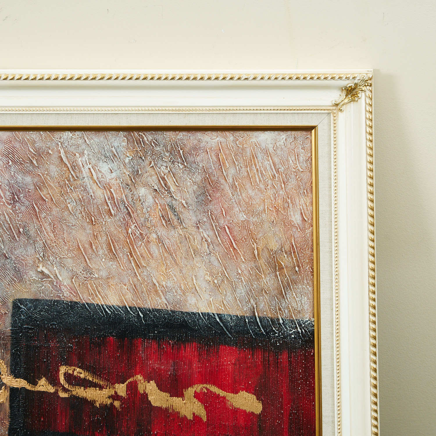 Original Framed Abstract Oil Painting EBTH