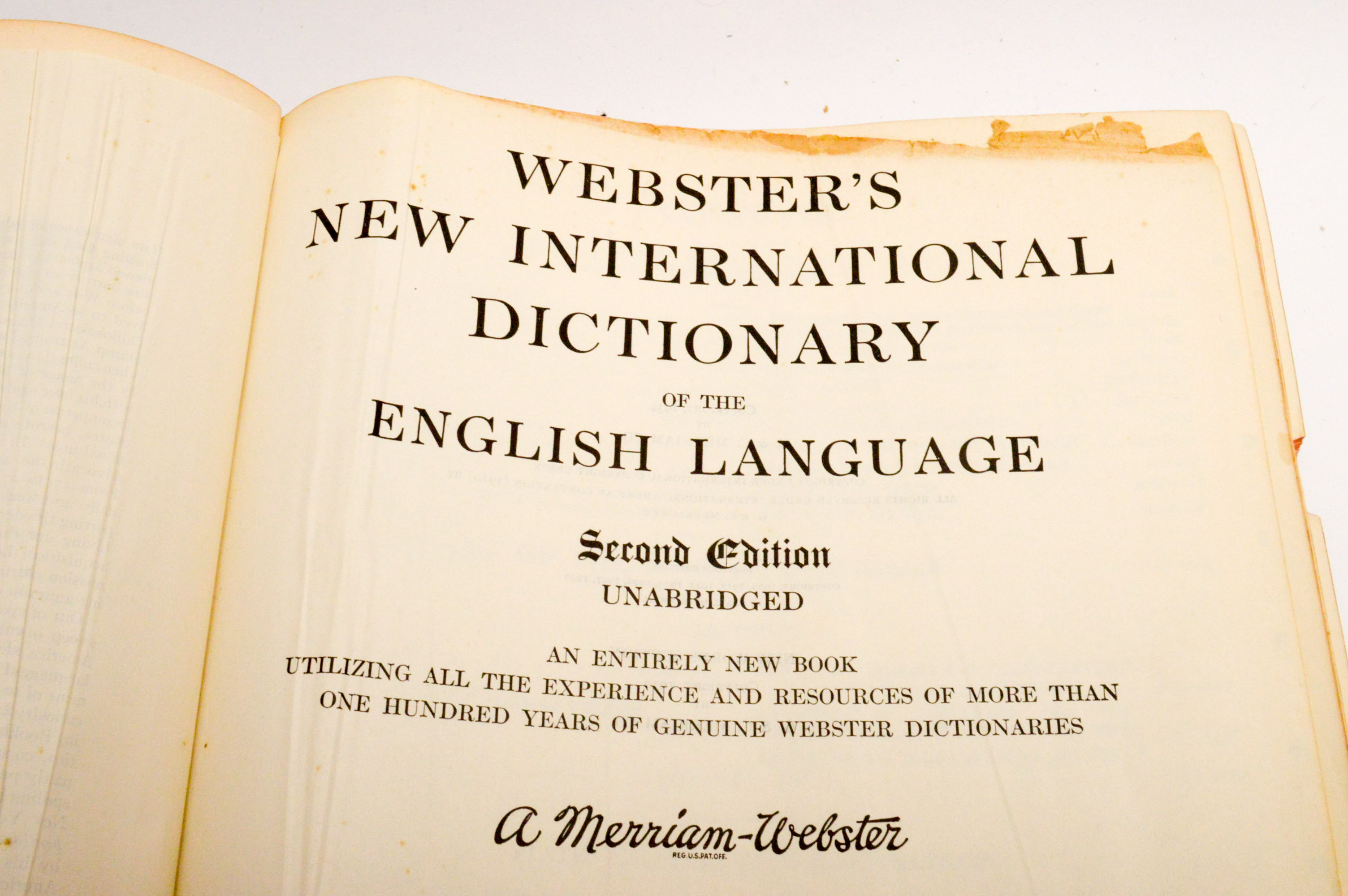 Vintage Dictionaries Featuring 1941 Merriamster "ster's New