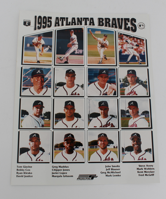 Collection of the Atlanta Braves 1995 Team Portraits | EBTH