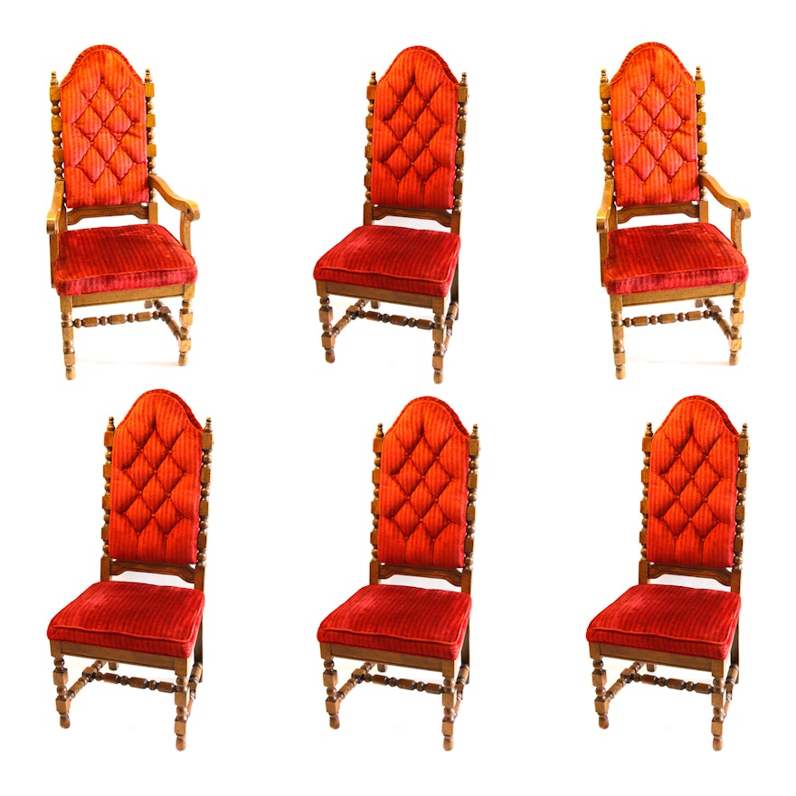Set of Velvet Red Upholstered Dining Chairs : EBTH Find new velvet dining chairs for your home at joss & main.