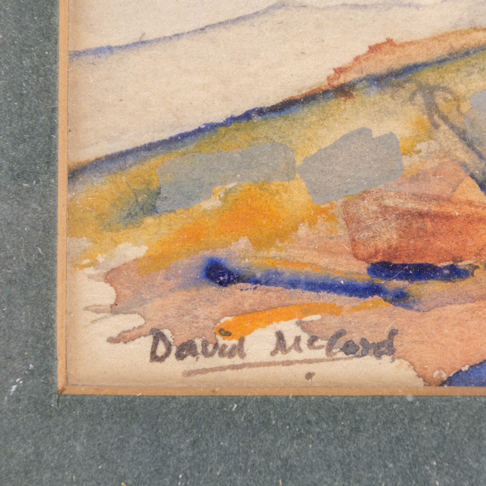 David McCord Original Landscape Watercolor EBTH