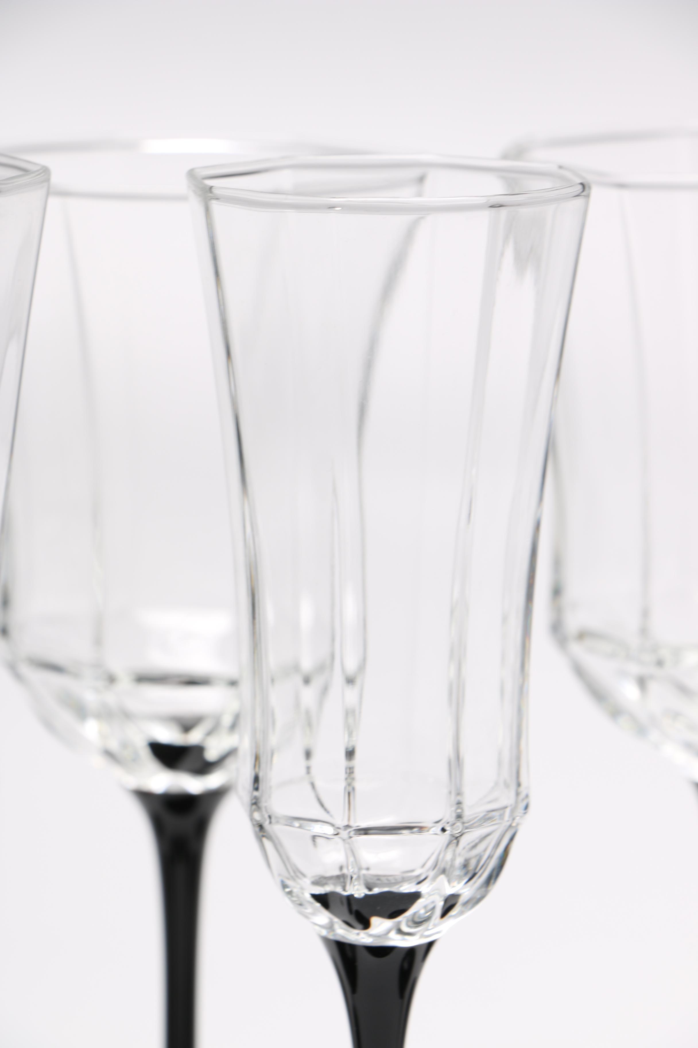 Luminarc "Octime Black" Glassware EBTH