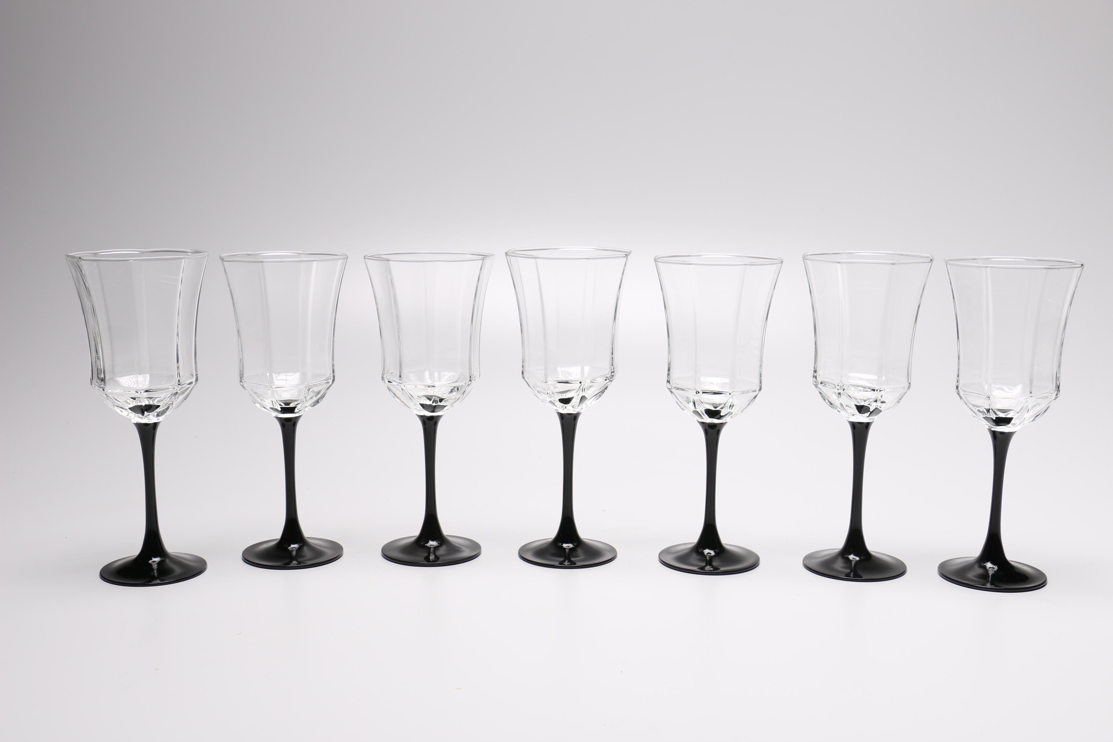 Luminarc "Octime Black" Glassware EBTH