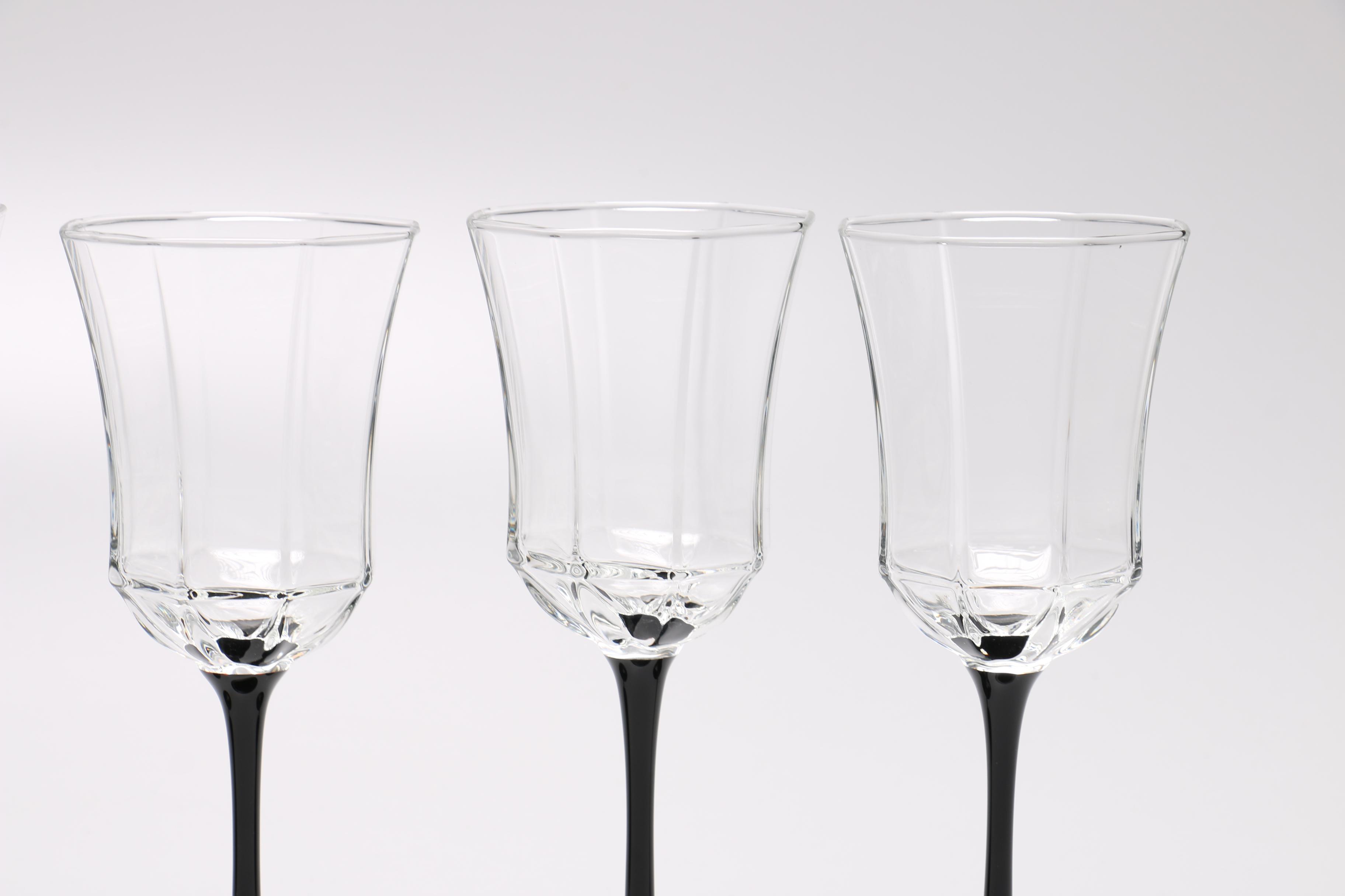 Luminarc "Octime Black" Glassware EBTH