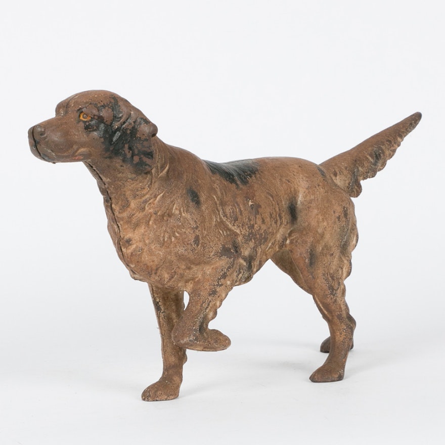 Vintage Cast Iron Dog Door Stop : EBTH Vintage Cast Iron Dog Door Stop ... - Vintage Cast Iron Dog Door Stop : EBTH