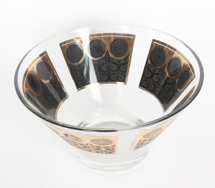 Midcentury Modern Chip and Dip Glass Bowl Set EBTH