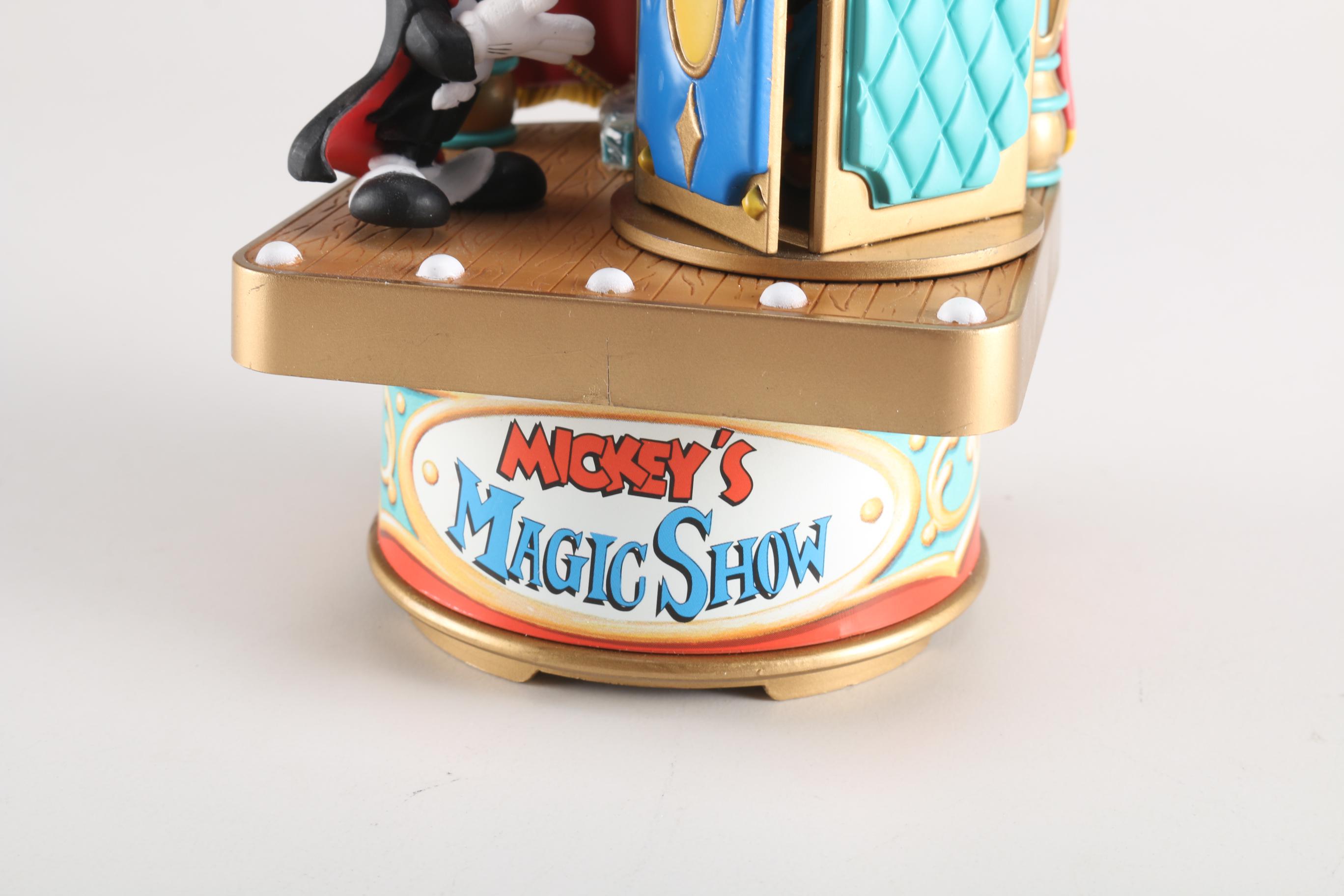 Disney Enesco "Mickey's Magic Show" Action Musical Figurine EBTH