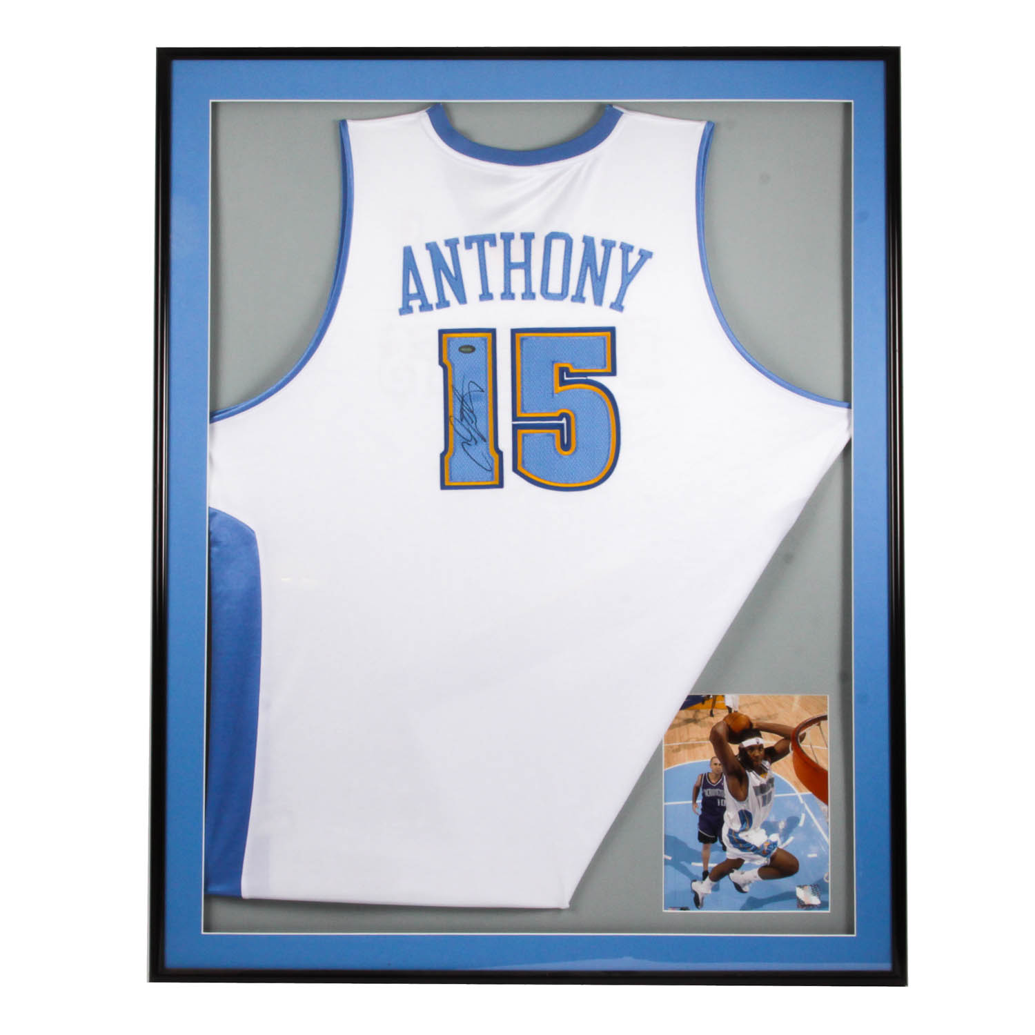 carmelo anthony autographed jersey