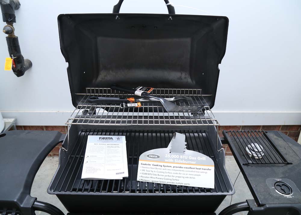 Fiesta Outdoor Gas Grill with Sideburner EBTH