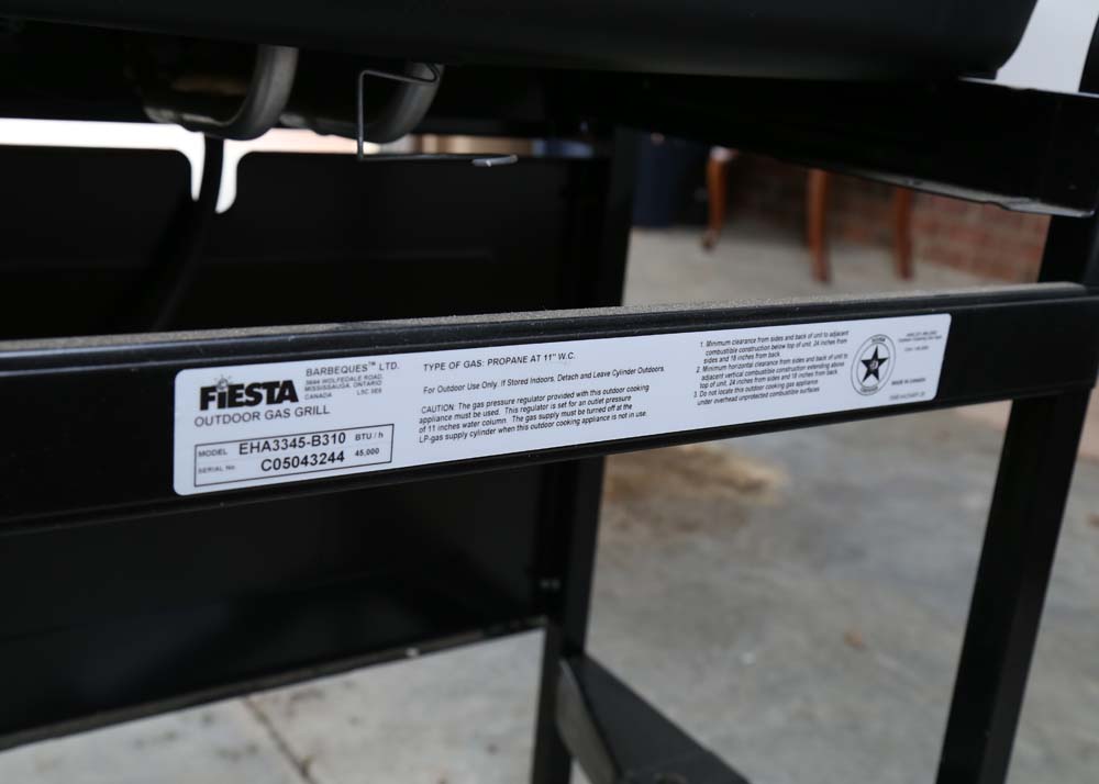 Fiesta Outdoor Gas Grill with Sideburner EBTH