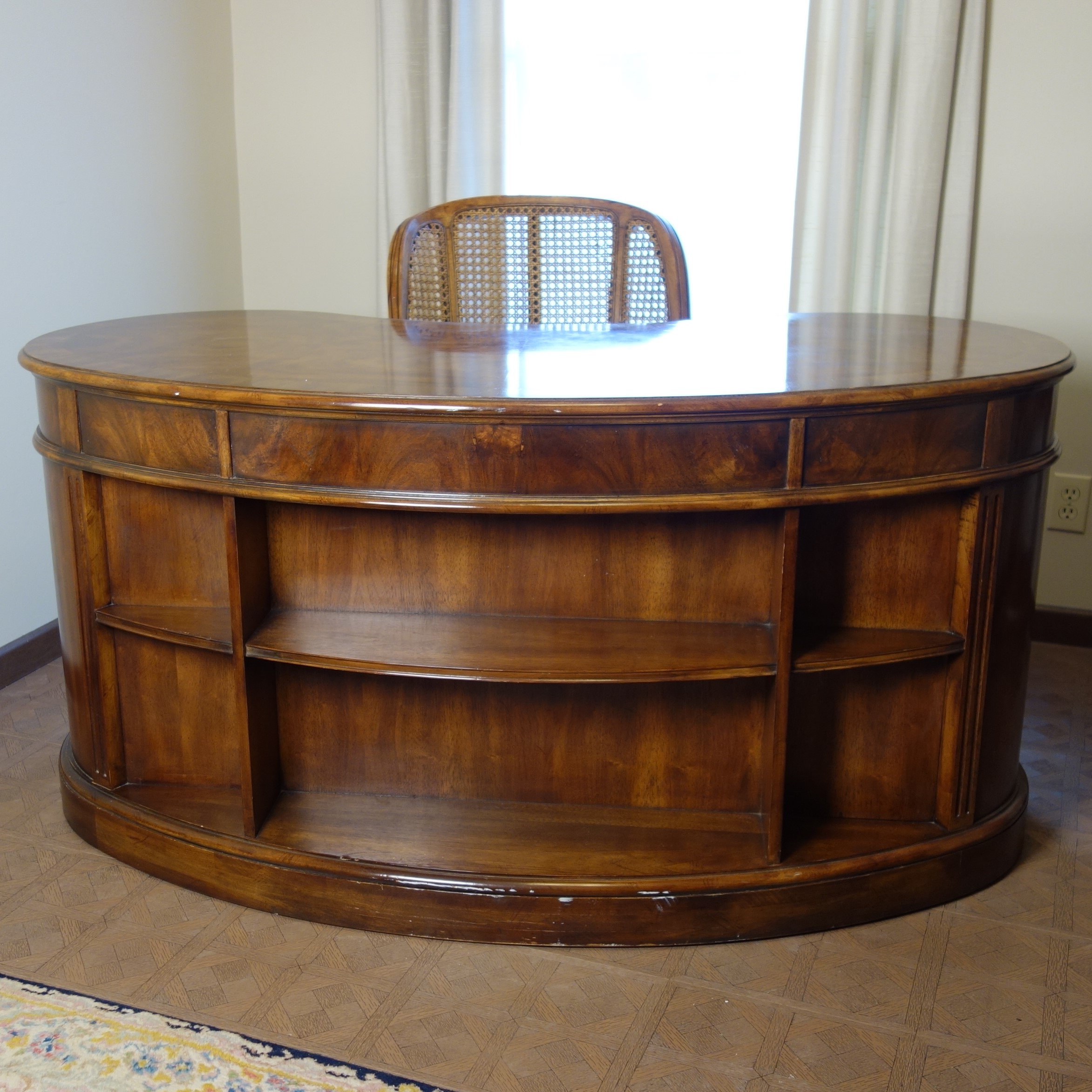 Vintage Kidney Shape Heritage Desk Ebth