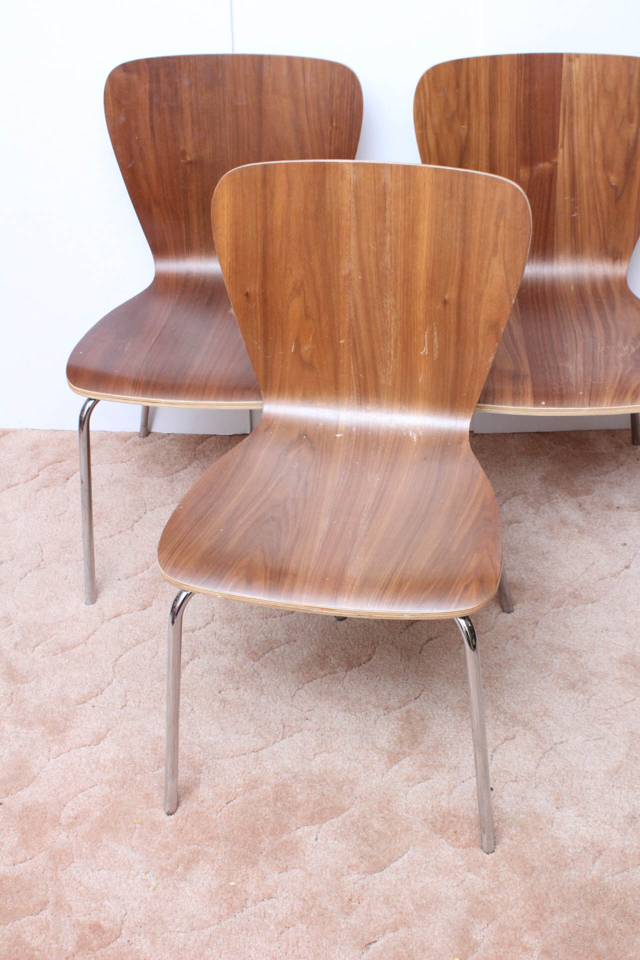 Three Bentwood Chairs by Crate & Barrel EBTH