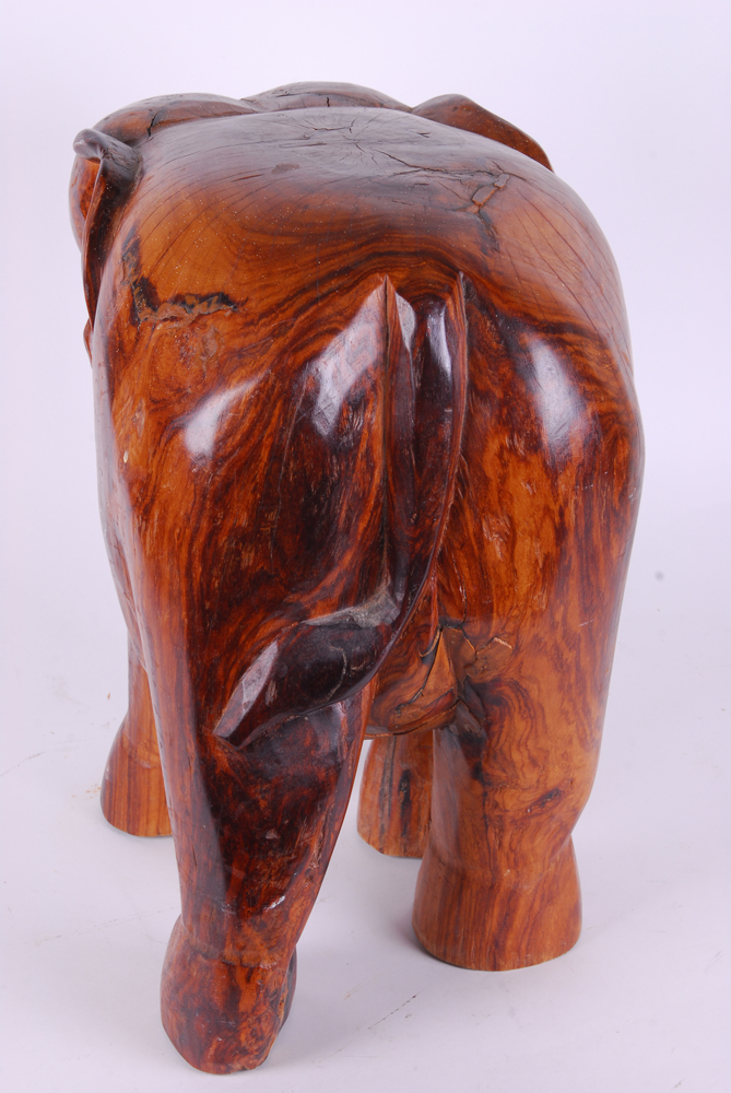 Wooden Elephant Side Table EBTH