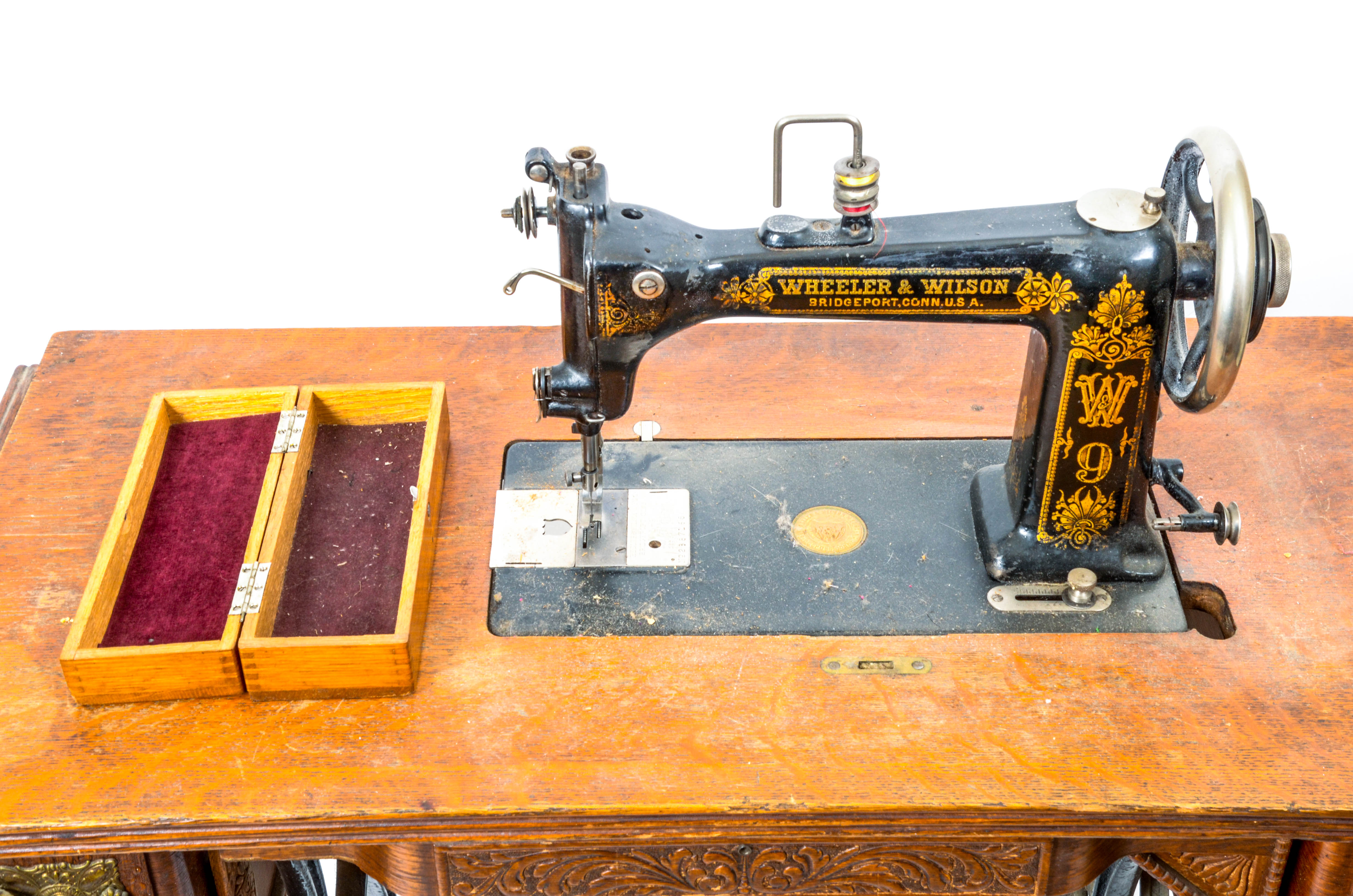 Wheeler Wilson W9 Sewing Machine personalpin
