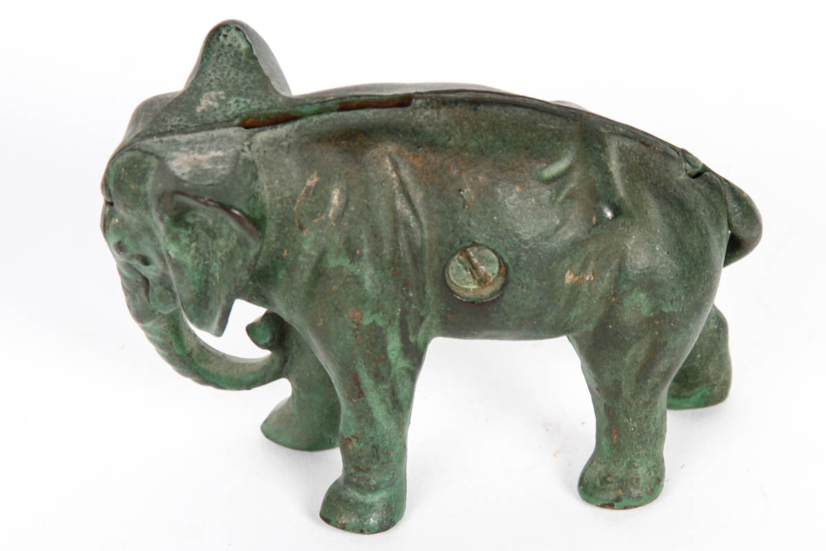 Collection of Metal Elephant Coin Banks EBTH