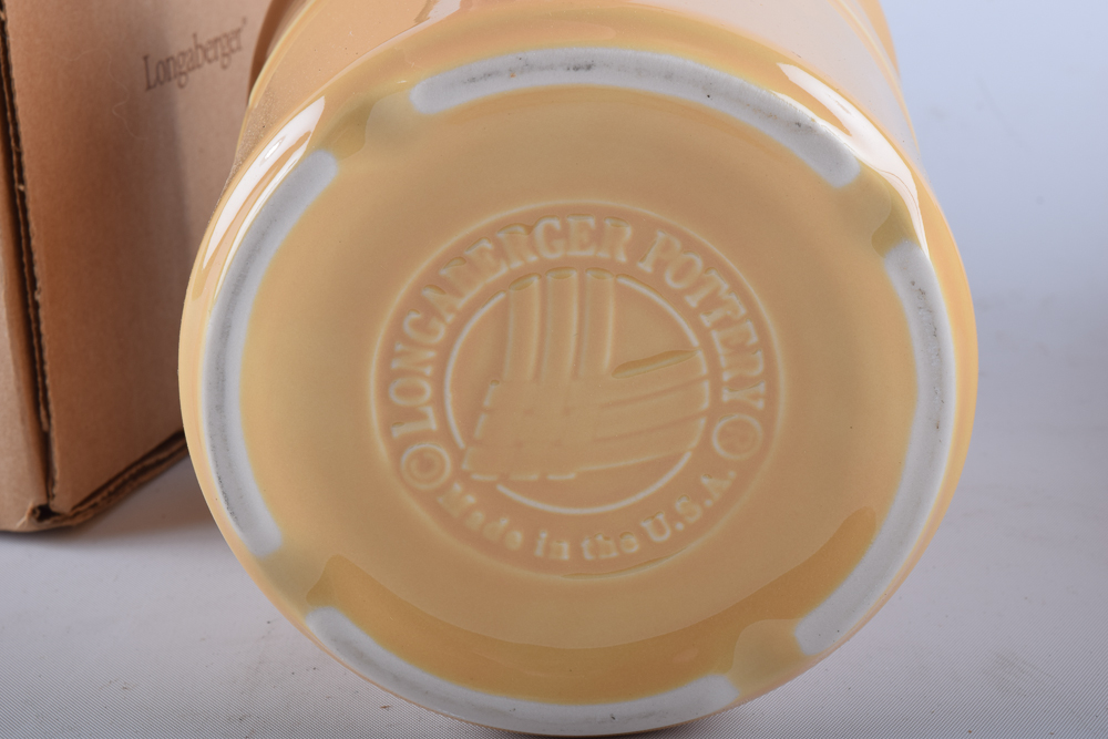 Longaberger Baskets with Utensil Crock EBTH