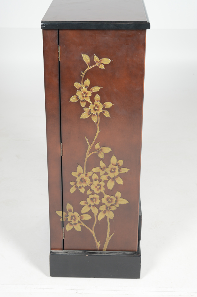 Pier 1 Imports Japanese Inspired Lacquered Jewelry Armoire EBTH