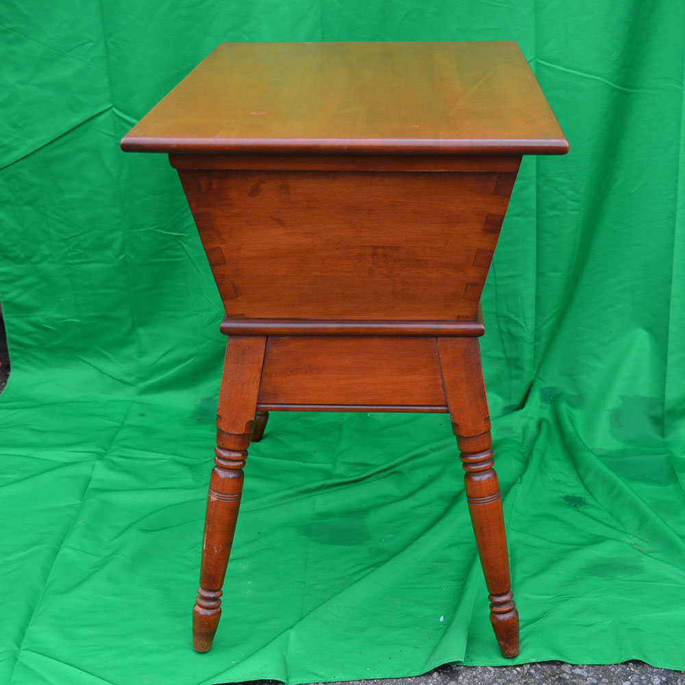 Pair of Willett Golden Beryl Solid Maple Dough Box Tables EBTH