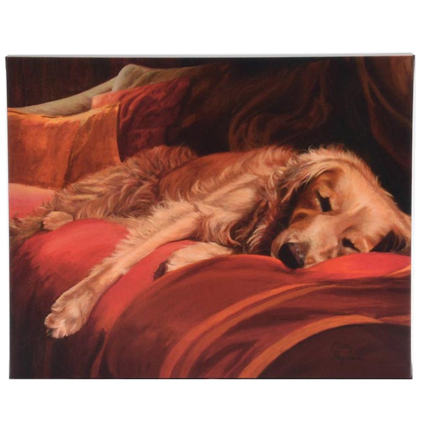 golden retriever items golden retriever giclee on canvas ebth golden retriever items golden retriever giclee on canvas ebth