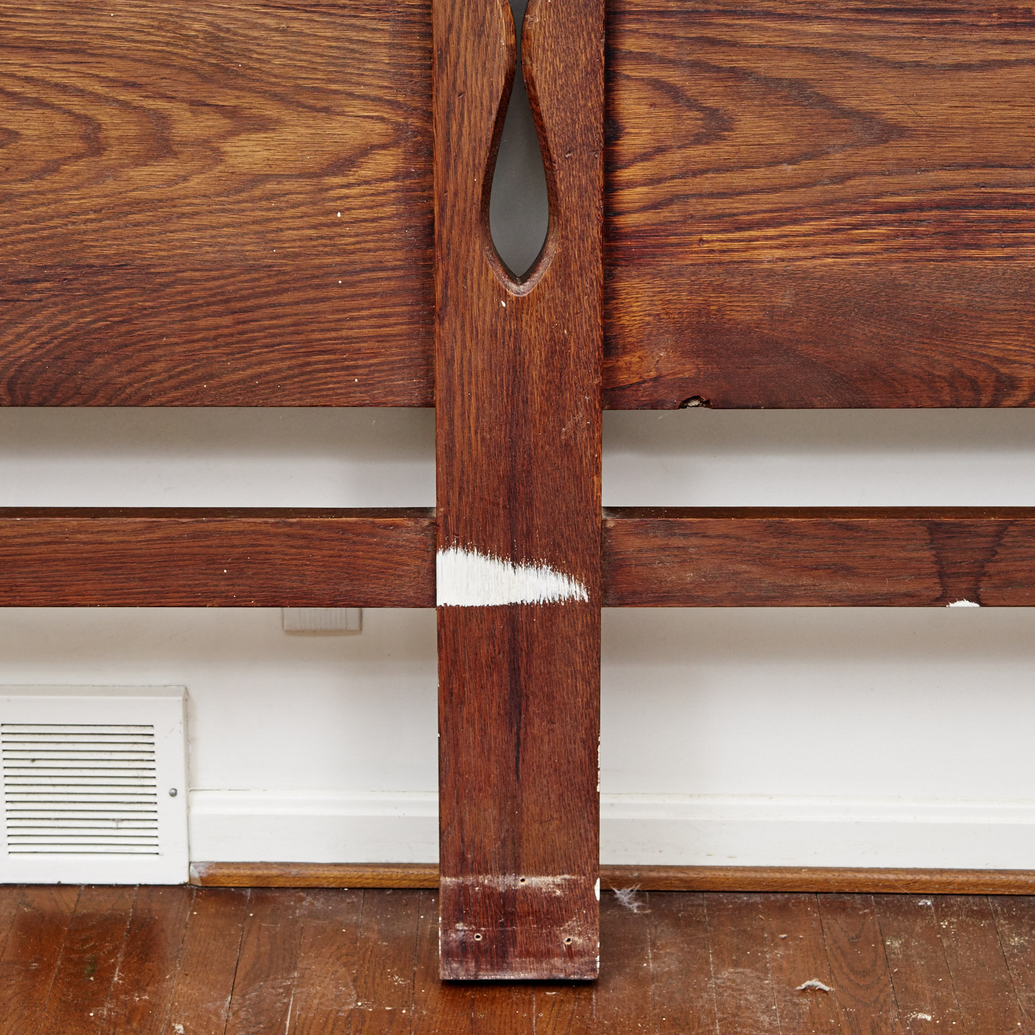 Antique Oak King Size Headboard EBTH