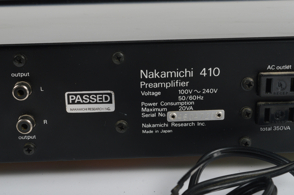 Nakamichi 410 Stereo Preamplifier EBTH
