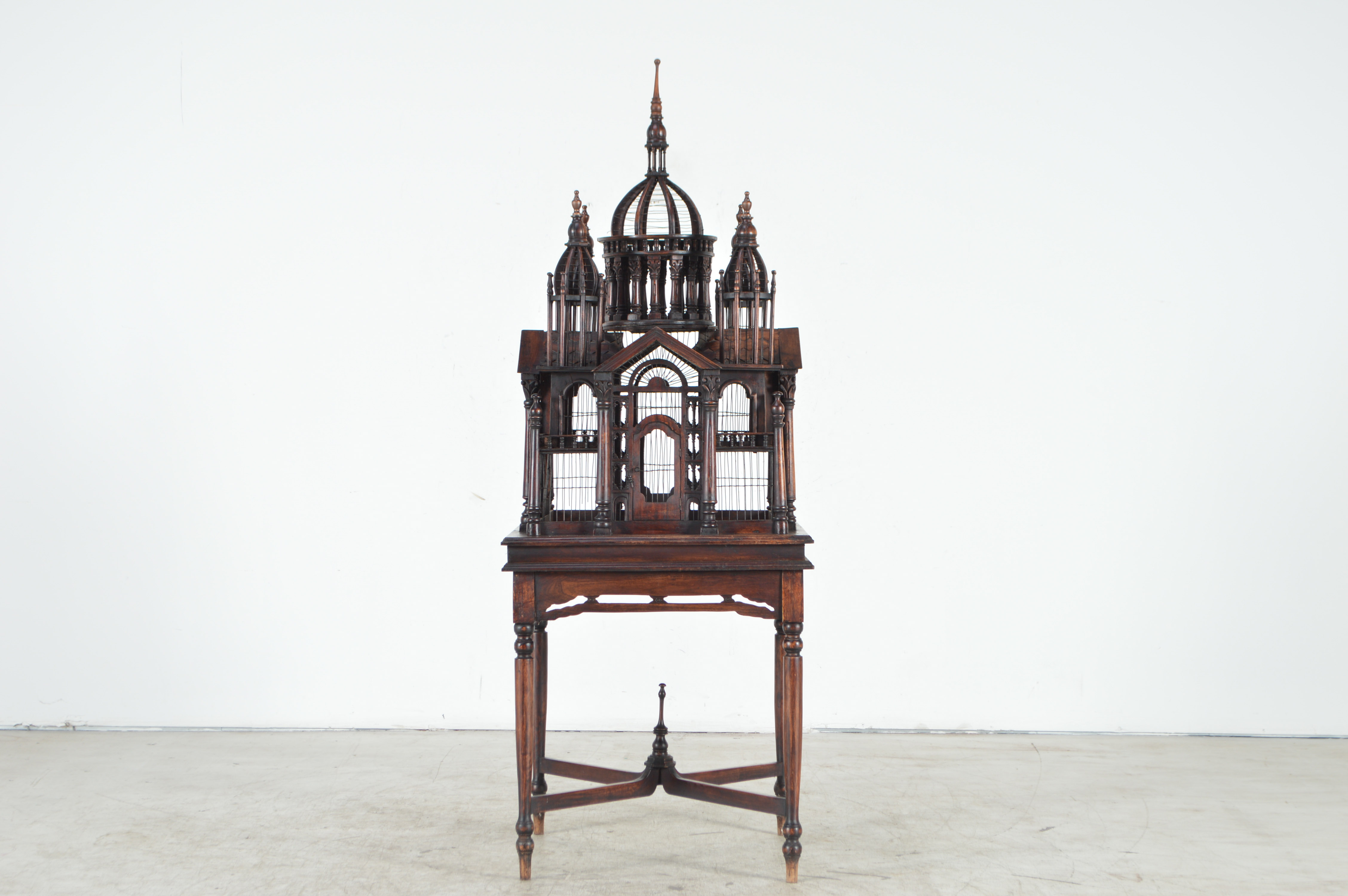 Wooden Birdcage Table EBTH