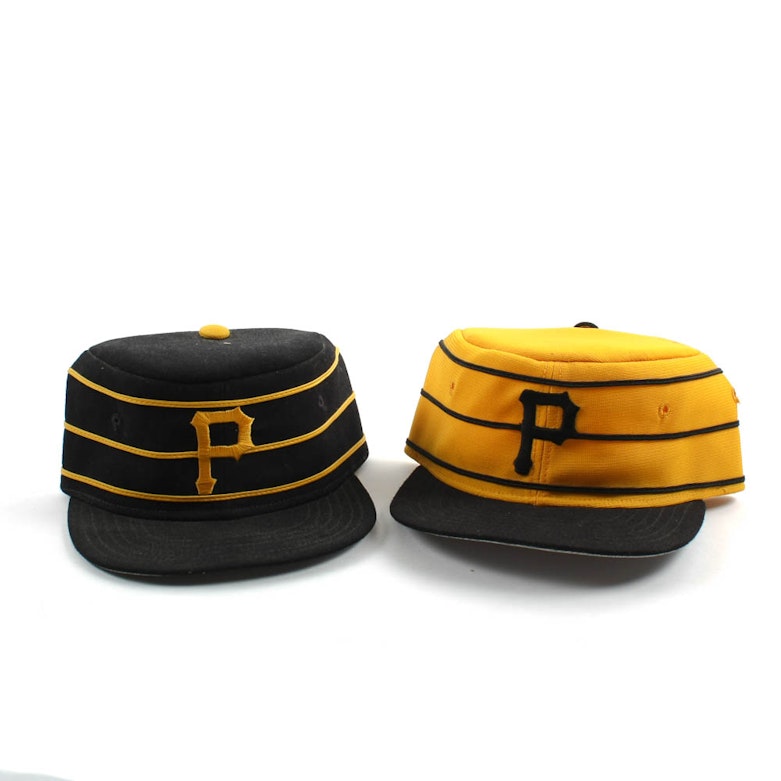 Pair of 70's Pittsburgh Pirates New Era Pro Model Game Caps