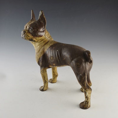 Vintage Cast Iron Boston Terrier Door Stop Ebth