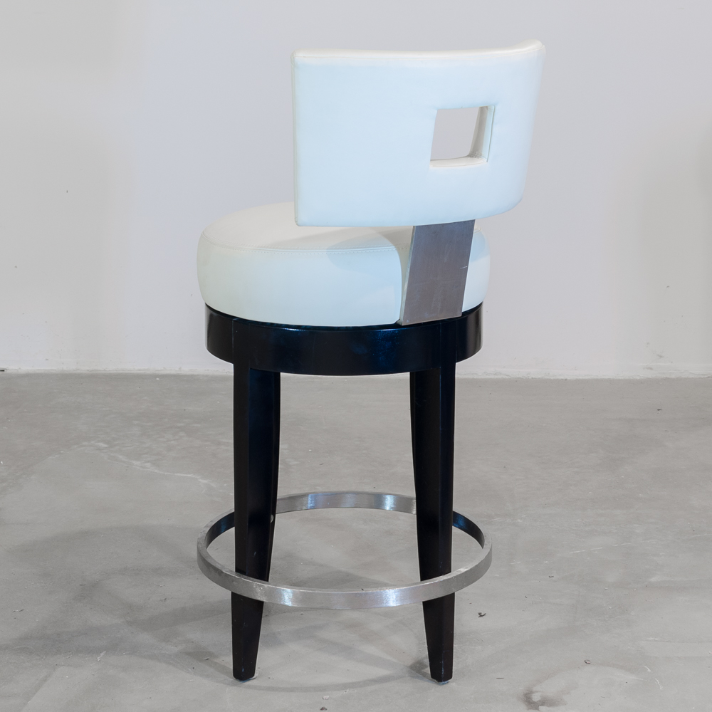 Contemporary Leather Bar Stools EBTH