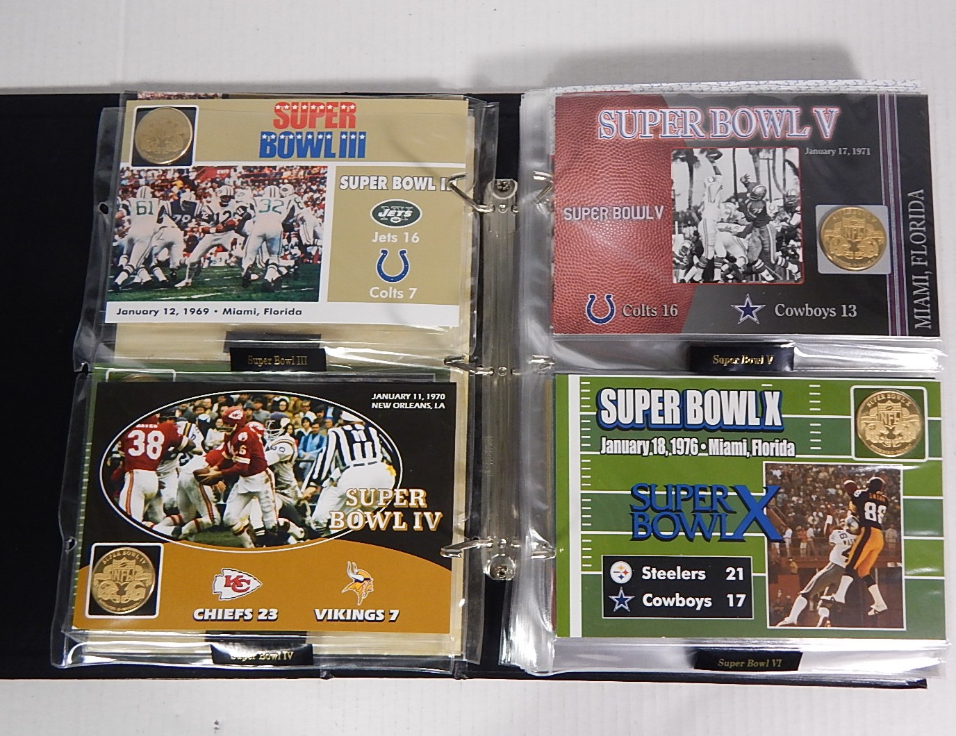 Danbury Mint NFL Super Bowl Flip Coin Collection EBTH