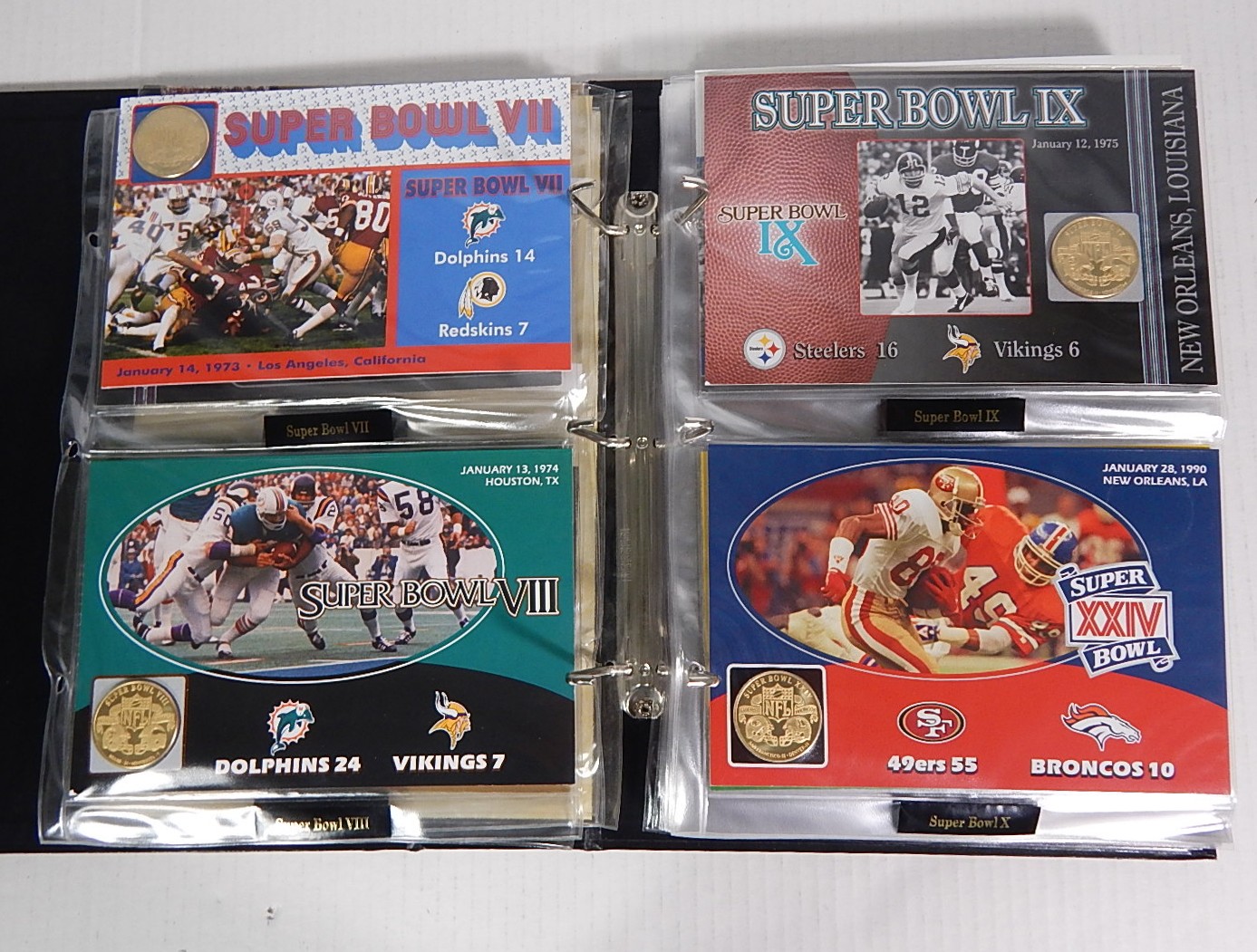 Danbury Mint NFL Super Bowl Flip Coin Collection EBTH