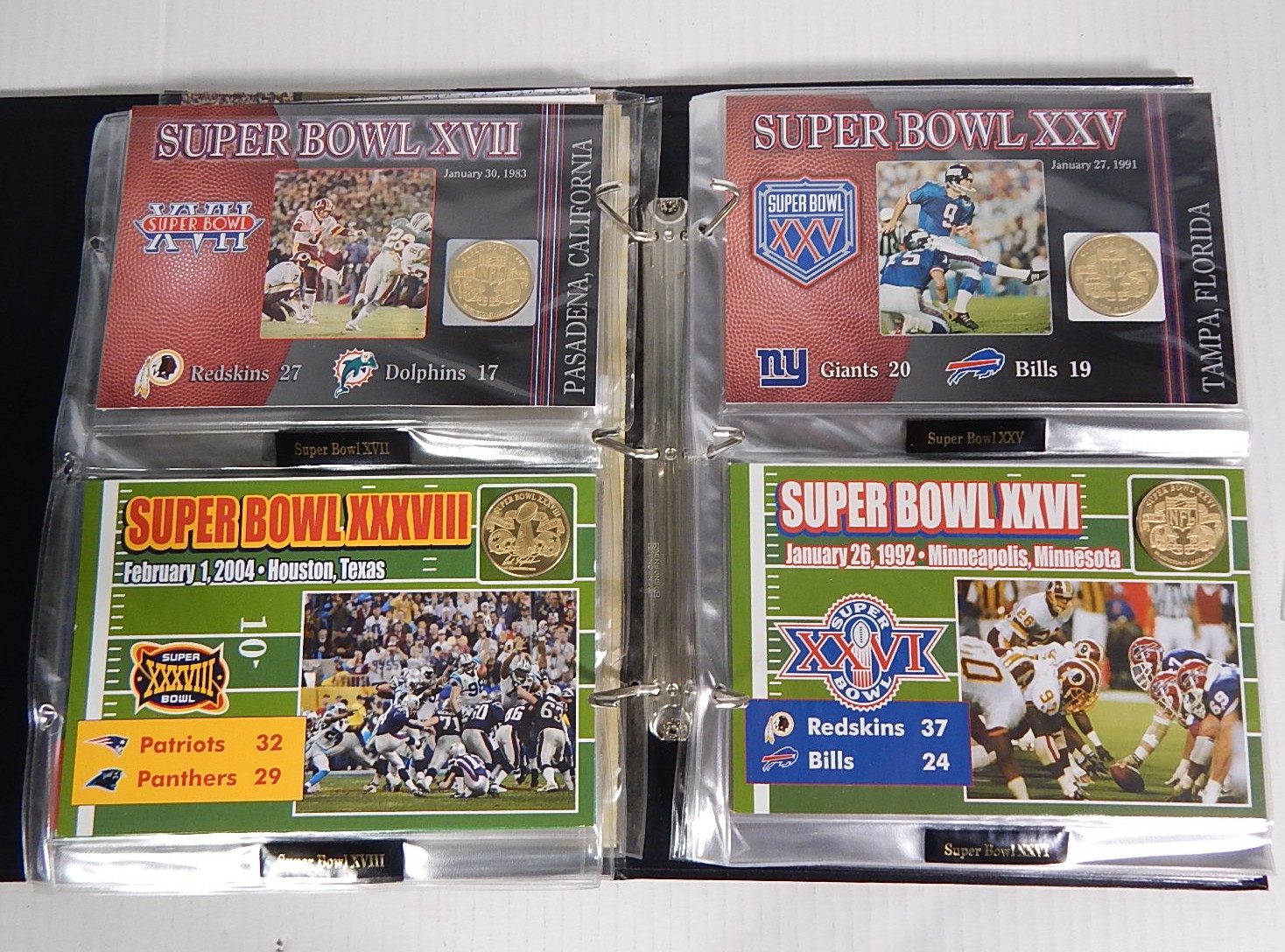 Danbury Mint NFL Super Bowl Flip Coin Collection EBTH