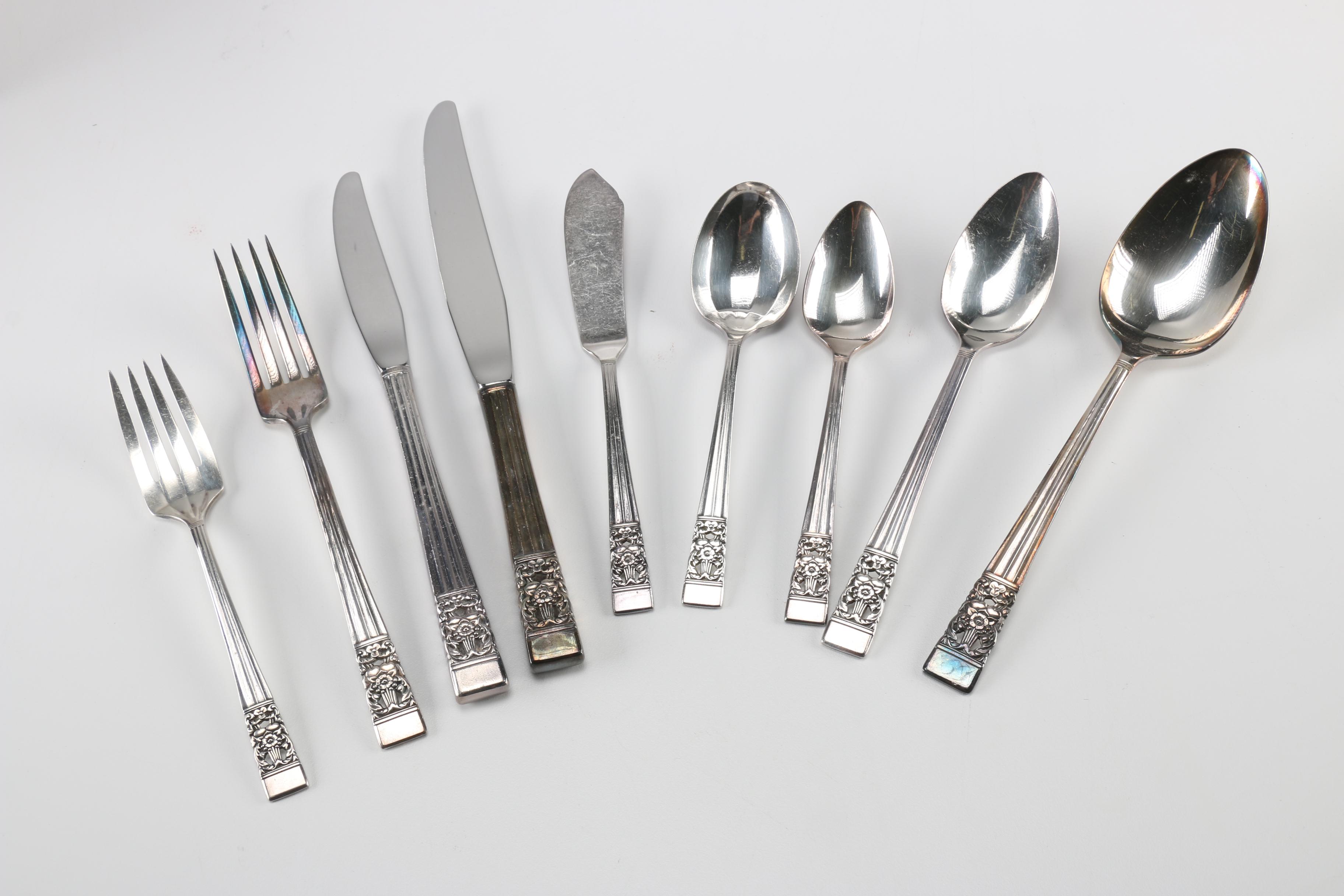 oneida-coronation-flatware-set-ebth