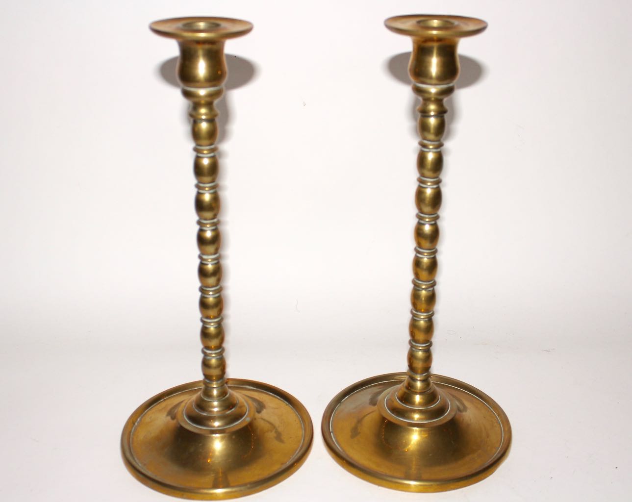Brass Pillar Candlesticks and More EBTH