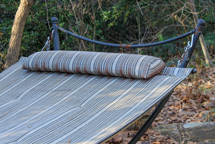 Outdoor Garden Treasures Fabric Hammock with Stand | EBTH